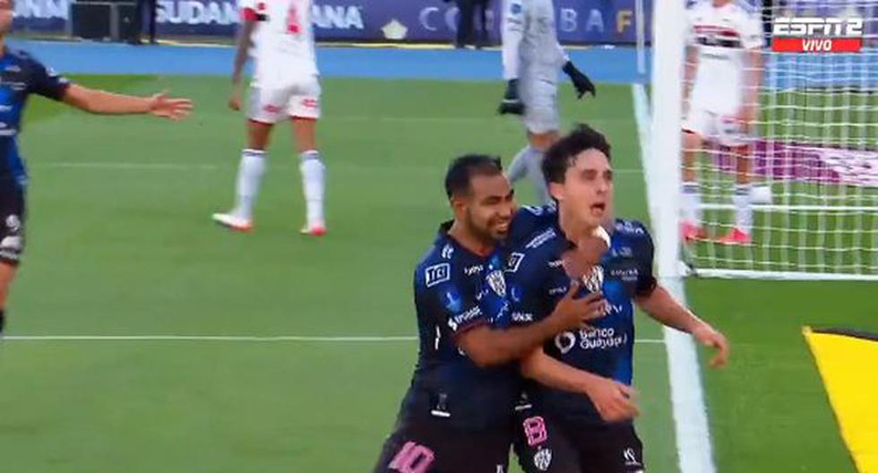 Golazo: Lorenzo Faravelli termina gran acción para el 2-0 del Independiente del Valle sobre Sao Paulo 