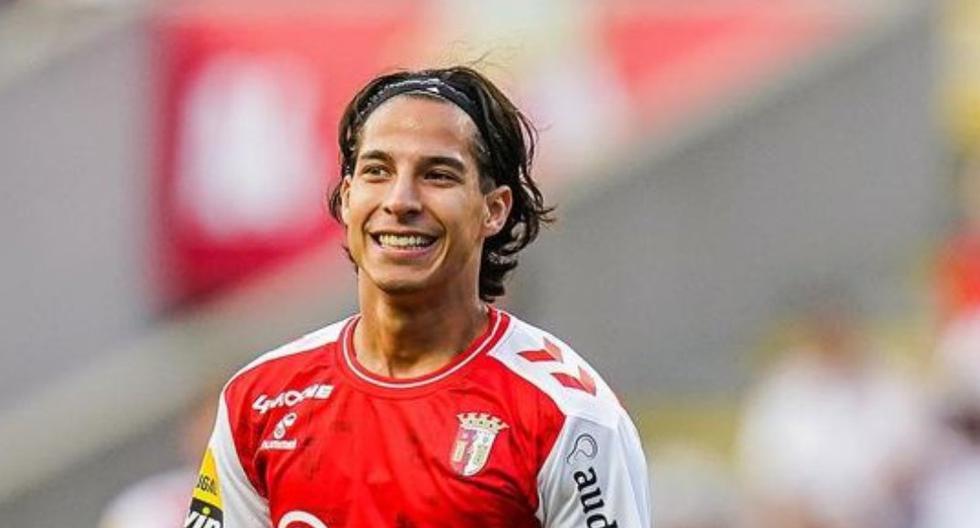 Thinking about the World Cup: first goal of Diego Lainez with Braga in Portugal.