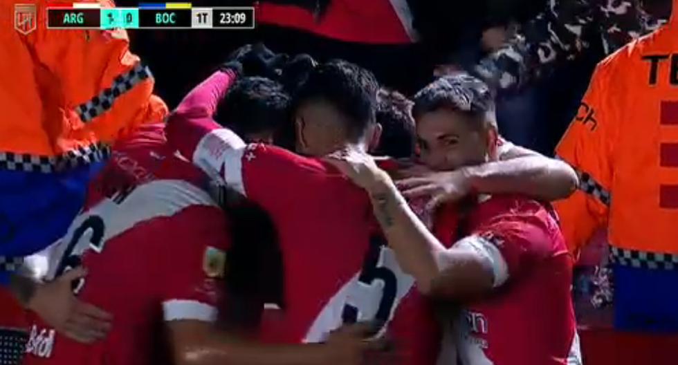 Gabriel Carabajal scored a stunning goal for a 1-0 lead of Argentinos Juniors over Boca in the Professional League.