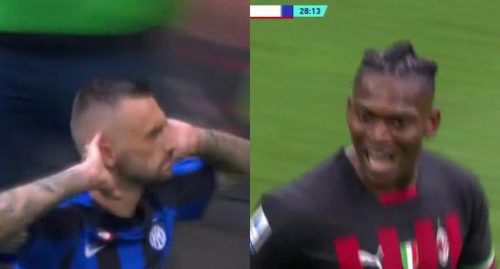 Golpe a golpe: Brozovic, para Inter, y Rafael Leao, para Milan, anotaron los goles del 1-1 en el derbi 