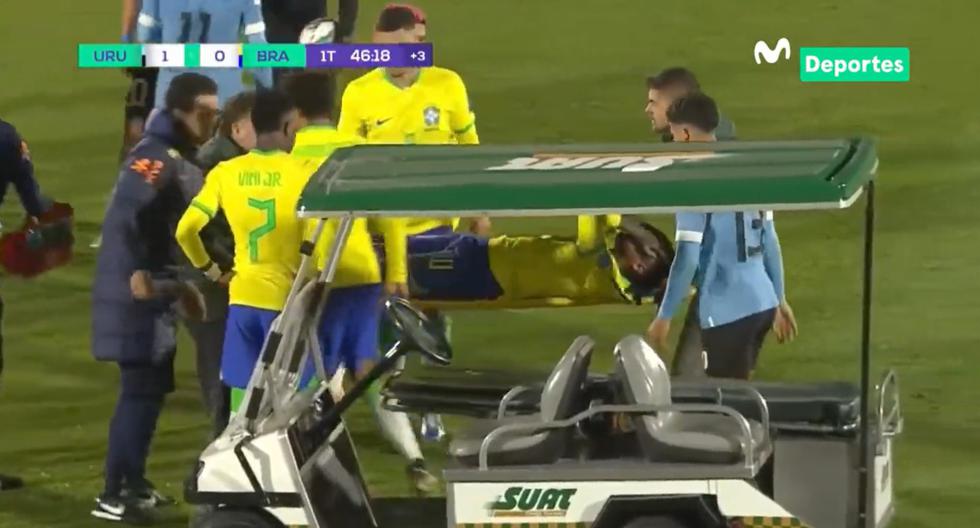 Neymar se lesiona y sale entre lágrimas en duelo ante Uruguay por Eliminatorias 2026 