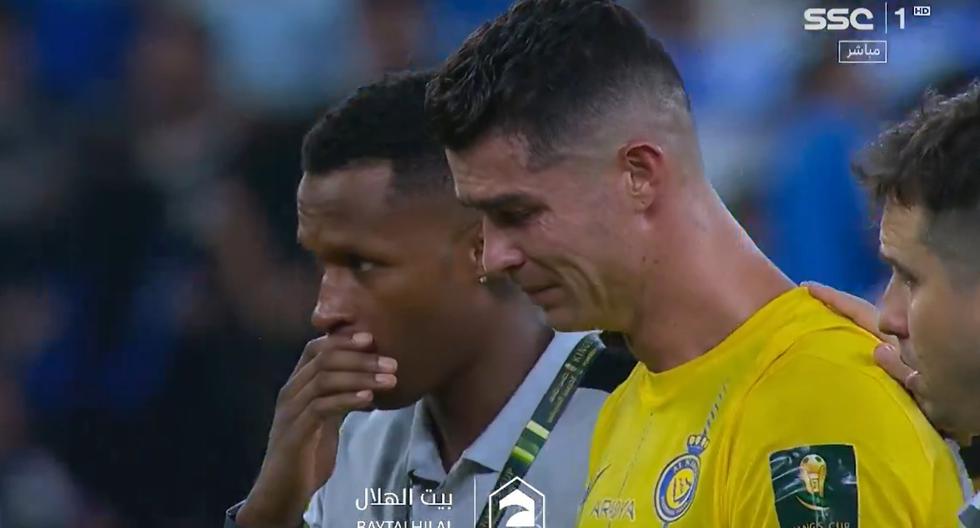 Se fue con lágrimas: Cristiano Ronaldo no pudo contenerse tras derrota de Al Nassr ante Al Hilal 