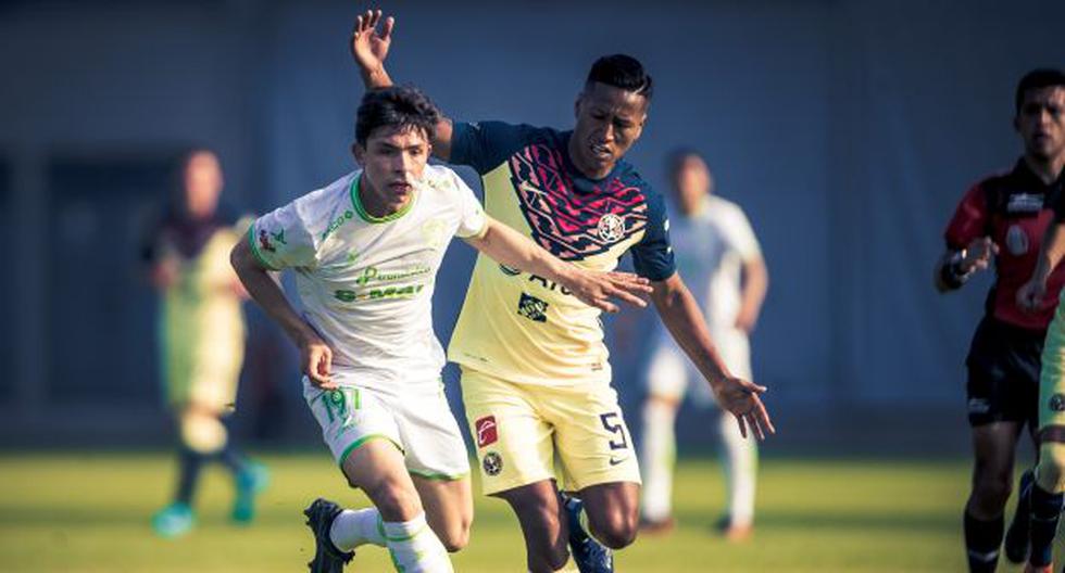 Pedro Aquino volvió a jugar en el América: peruano participó en partido de la Sub-20