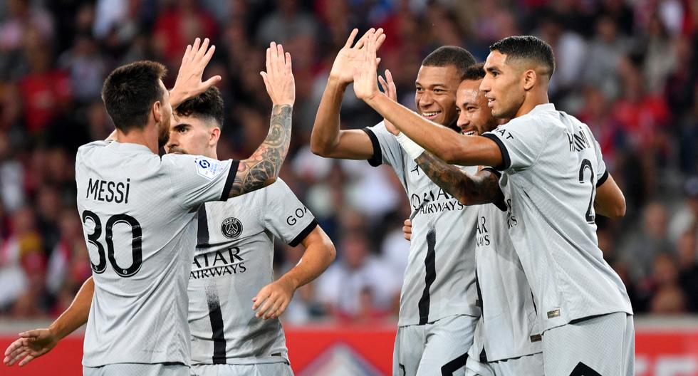 Con goles de Messi, Mbappé y Neymar: PSG goleó al Lille