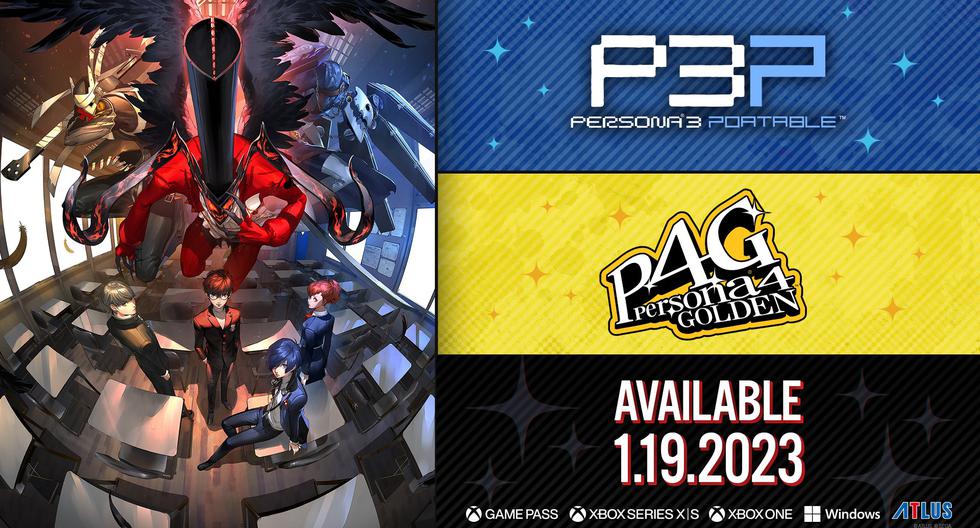 Persona 4 Golden y Persona 3 Portable llegarán a consolas modernas el 19 de enero