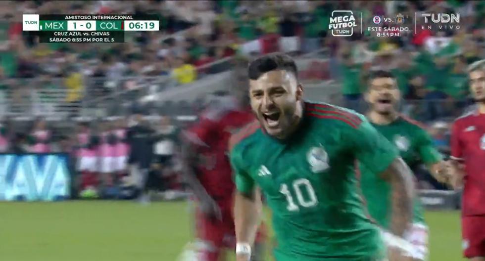 Gol de Alexis Vega, de penal: anotó el 1-0 del México vs. Colombia en amistoso 
