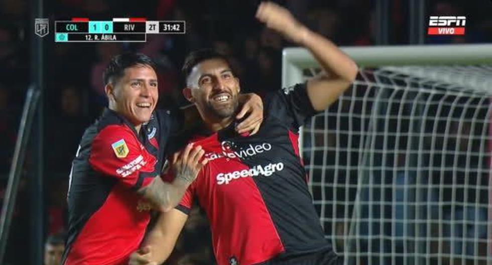 VAR y mucho suspenso: ‘Wanchope’ Ábila anotó el 1-0 de Colón vs. River Plate 