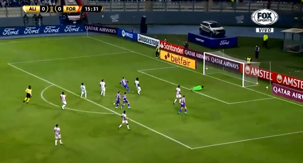 Alianza Lima en desventaja: gol de Moisés para el 1-0 de Fortaleza 