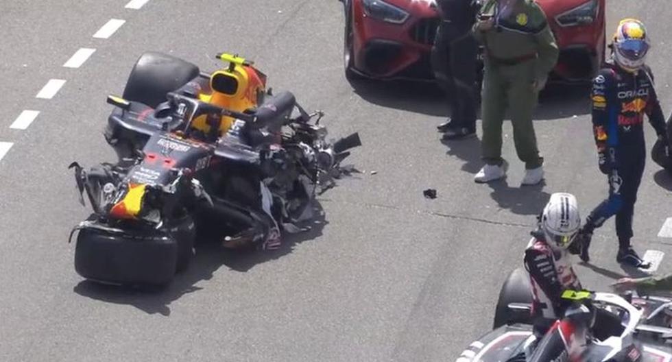 Afuera en primera vuelta: Checo Pérez sufre fuerte accidente en el GP de Mónaco 