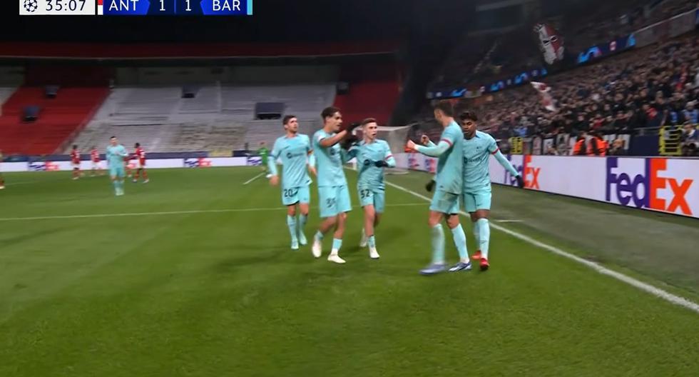 Gol de Ferrán Torres: Barcelona empata 1-1 ante Antwerp por Champions League 
