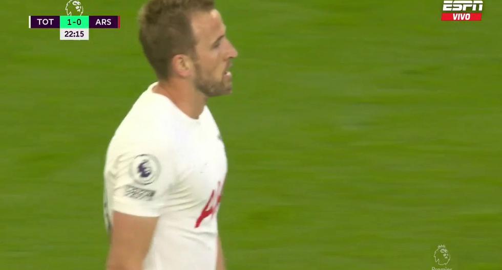 Harry Kane anotó de penal el 1-0 de Tottenham sobre Arsenal 