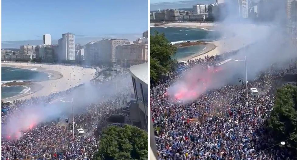 Scaloni se emocionó con el masivo apoyo de los hinchas del Deportivo La Coruña 
