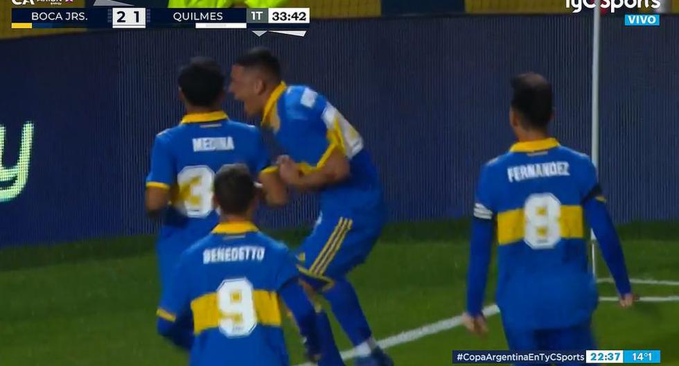 Gol de Gonzalo Morales para el 2-1 de Boca vs. Quilmes en Copa Argentina 