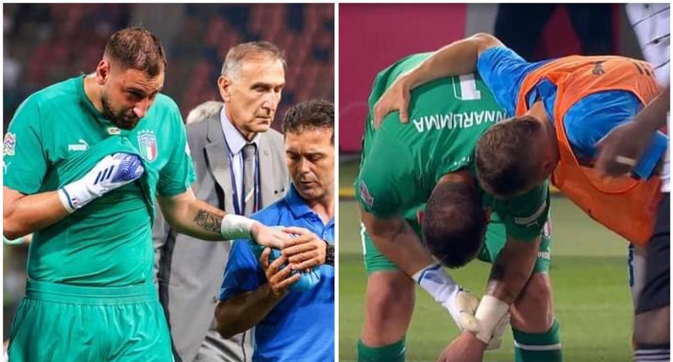 Donnarumma no contuvo el llanto tras lesionarse la mano en el Italia vs. Alemania