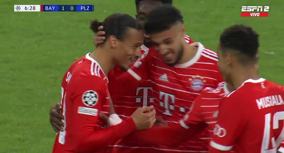 Alemania sonríe: Sané y Gnabry marcaron el 2-0 en favor del Bayern Munich vs. Viktoria Plzen 