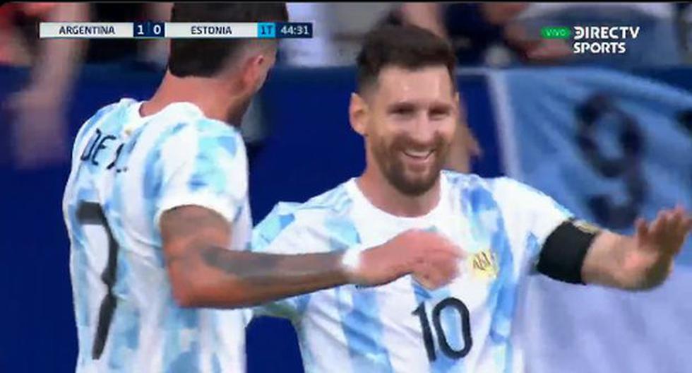 Inalcanzable: el remate de Lionel Messi para el 2-0 de Argentina en amistoso 