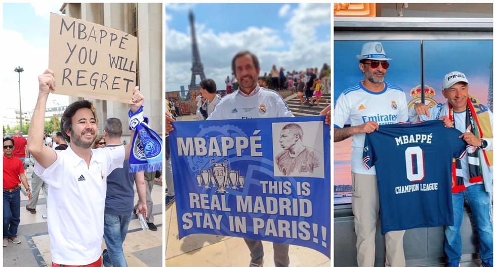 Hinchas del Real Madrid insultaron con cánticos a Kylian Mbappé en París 