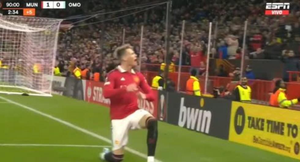 Rescate de último minuto: McTominay anotó el gol de la victoria de Manchester United vs. Omonia 