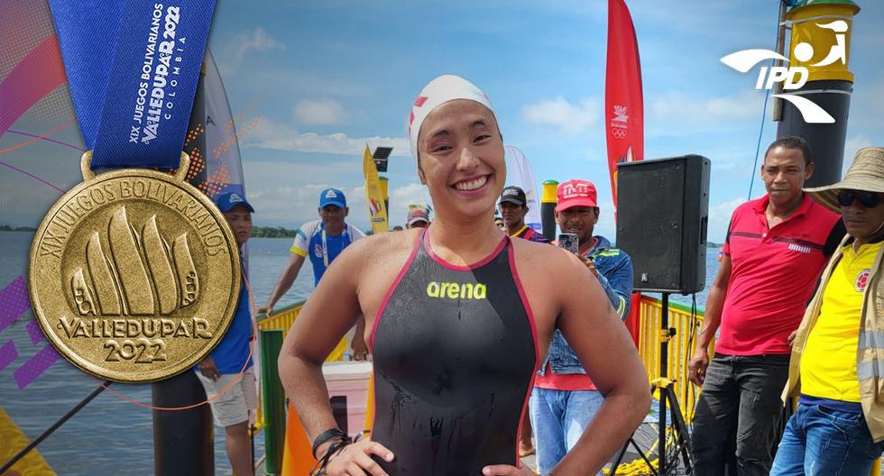 María Alejandra Bramont consiguió su segunda medalla de oro en los Juegos Bolivarianos 2022 en natación