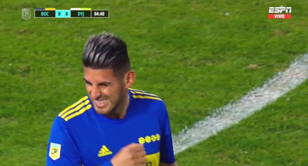 Carlos Zambrano casi anota: el poste le negó el gol en el Boca vs. Defensa 