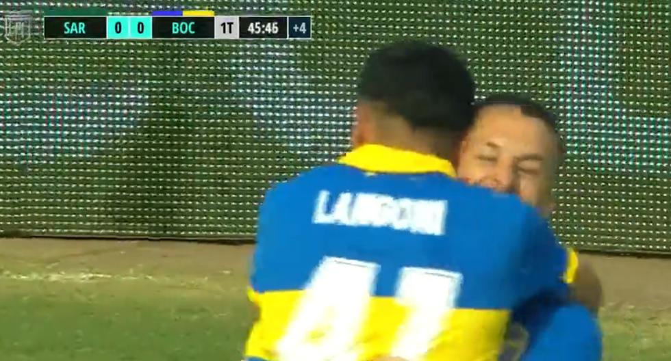 Luca Langoni anotó el 1-0 de Boca Juniors sobre Sarmiento por la Liga Profesional 