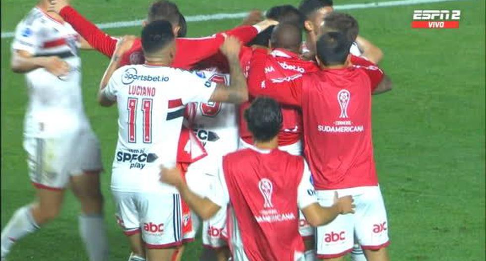 Gol de Nikao para Sao Paulo: anotó el 1-0 sobre Ceará en la Copa Sudamericana 