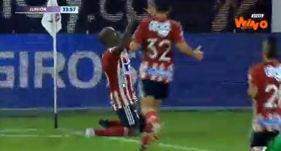 Gol de Junior: Carmelo Valencia anotó el 1-0 sobre Atlético Nacional 