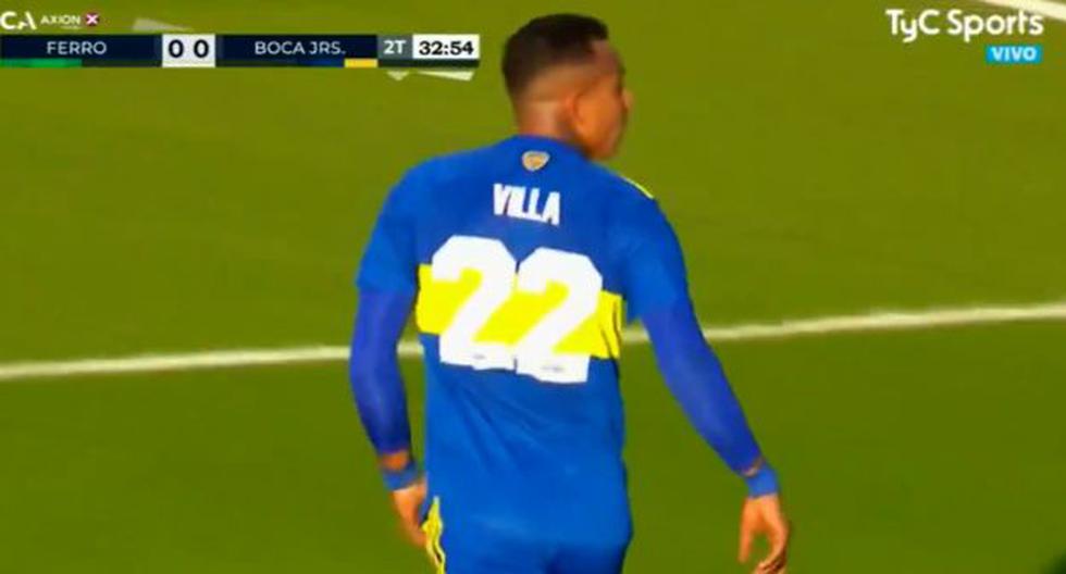 Gol y baile para festejar: Sebastián Villa anotó el 1-0 de Boca Juniors vs. Ferro 