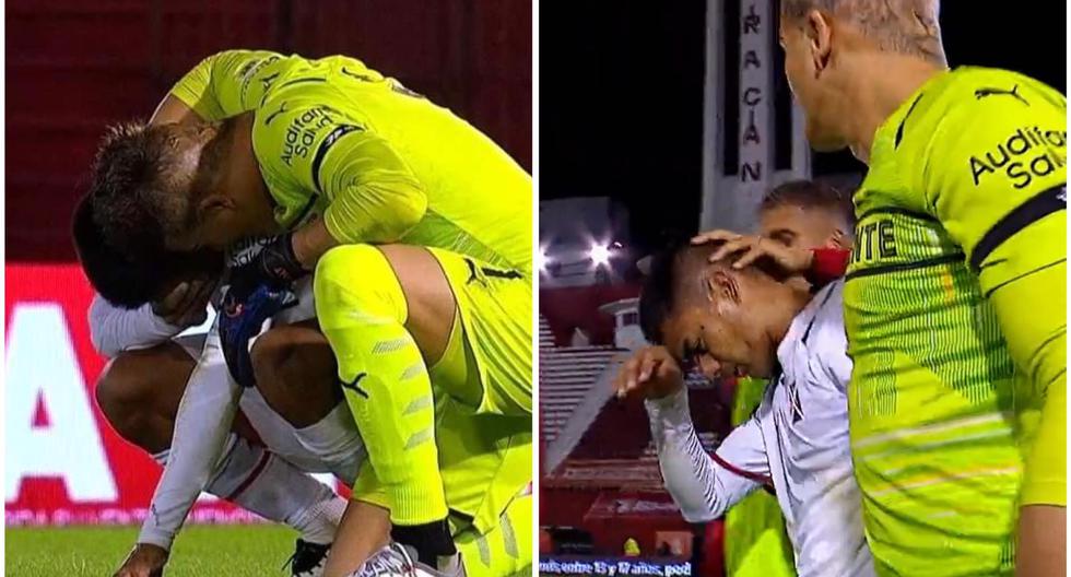 Gonzalo Asis, lateral de Independiente, recordó la muerte de su abuela y lloró tras un partido