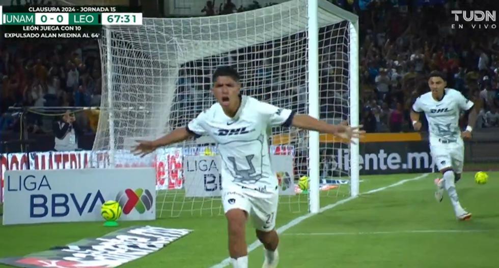 Piero Quispe anota su primer gol con Pumas UNAM y les da la victoria sobre León por Liga MX 