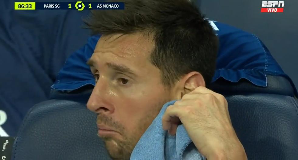 Lionel Messi no entendió su cambio: así reaccionó tras ser reemplazado en PSG 