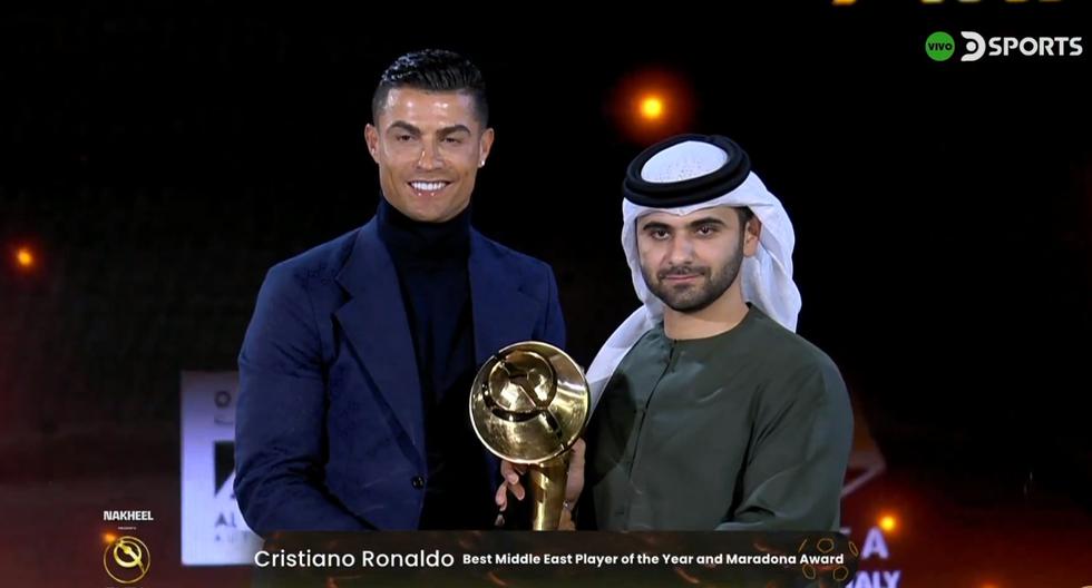 Nuevo trofeo para Ronaldo: ganó el Globe Awards a mejor jugador del medio oriente