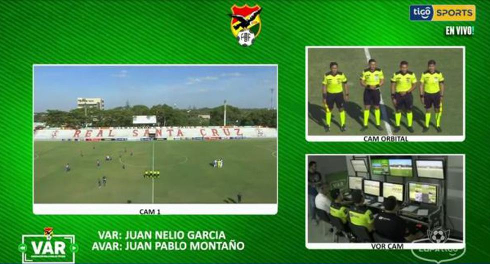 Así se usó el VAR en Bolivia durante el partido entre Real Santa Cruz y Universitario de Sucre 