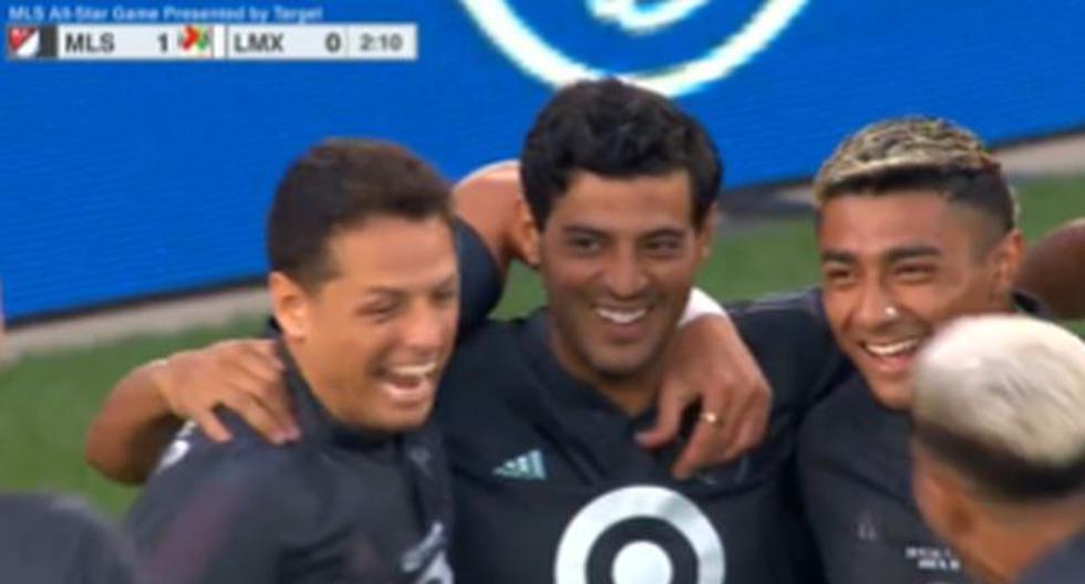 Goal by Carlos Vela for the 1-0 score in the MLS vs. Liga MX All Star Game.