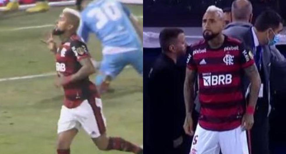 Arturo Vidal se burla de la hinchada de Vélez: el gesto del chileno tras la goleada de Flamengo 