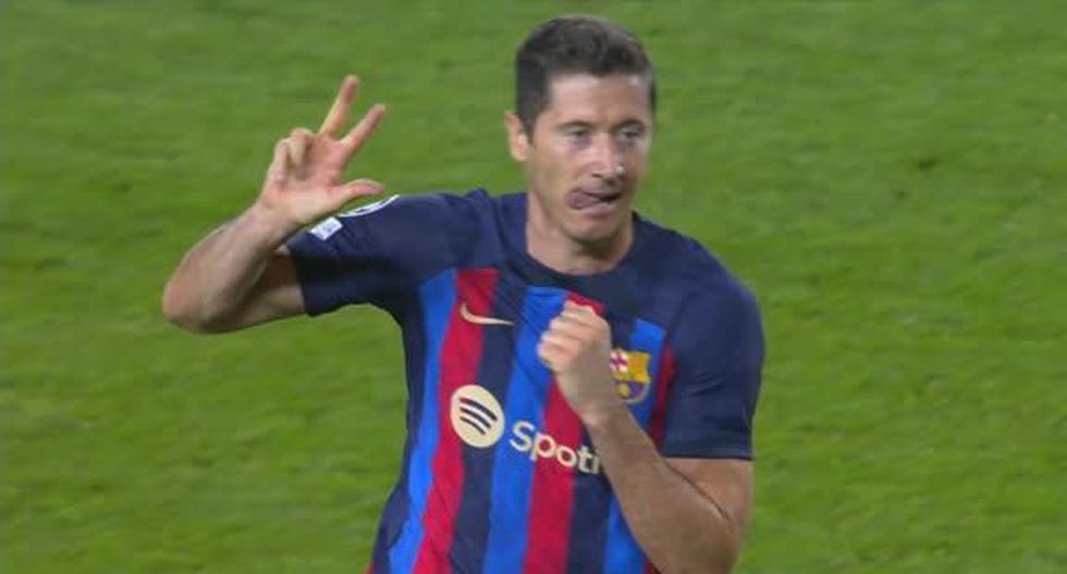 Goals from Lewandowski and Ferran for Barcelona's 5-1 win against Viktoria Plzen