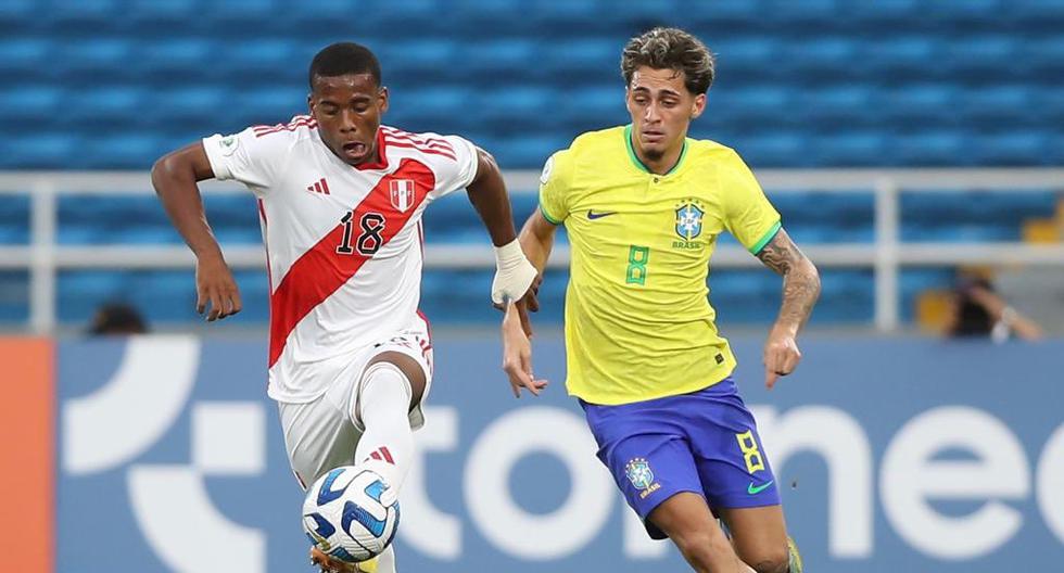 Dura caída | Perú fue goleado 0-3 por Brasil en el Sudamericano sub 20