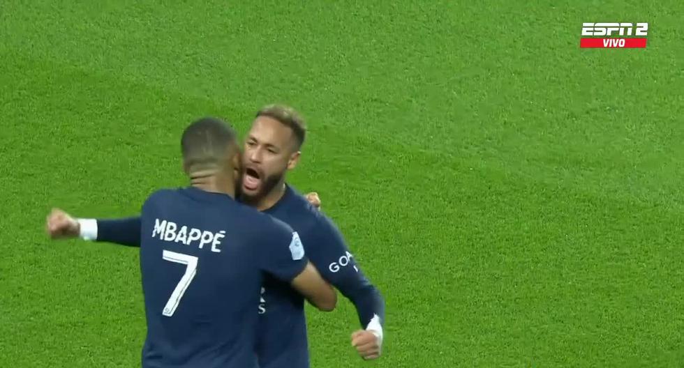 Gol de Neymar tras asistencia de Mbappé: así fue el 1-0 del PSG vs. Marsella 