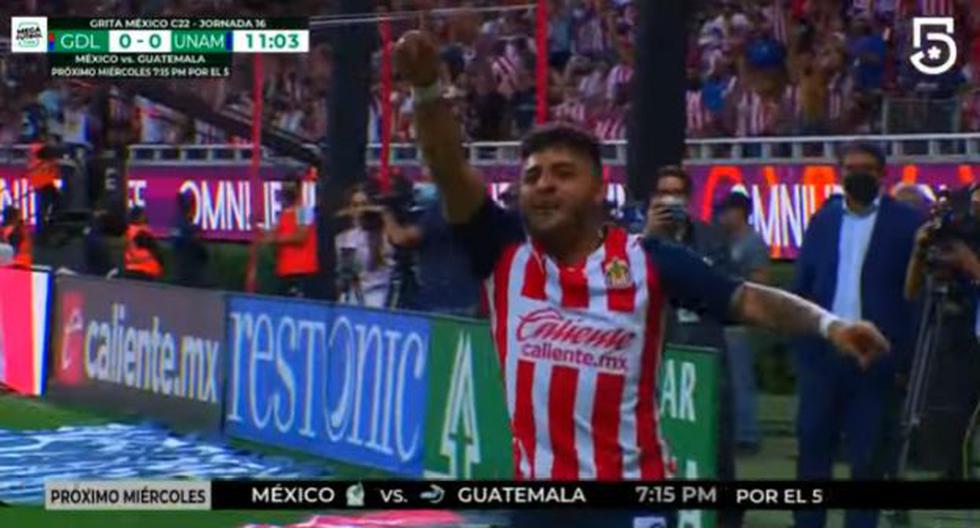 Golazo de Alexis Vega para el 1-0 de Chivas vs. Pumas por Liga MX 