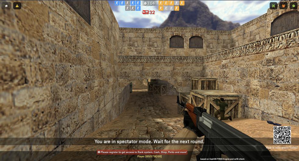Así puedes jugar el clásico Counter Strike 1.6 con tus amigos desde el navegador y sin pagar