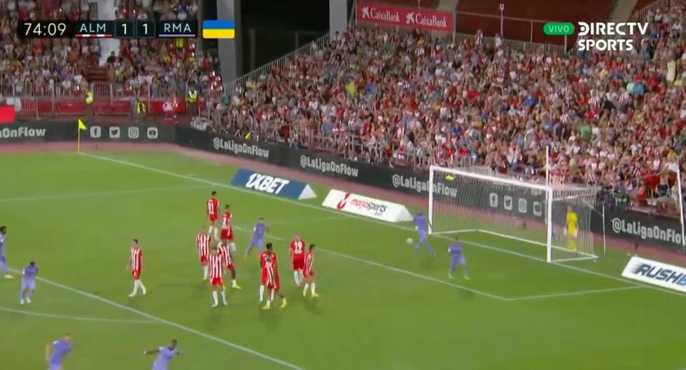 Con un minuto en el campo de juego: David Alaba marcó el 2-1 del Real Madrid vs. Almeria 