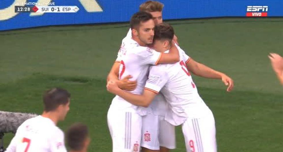Gol de Pablo Sarabia para España: anotó el 1-0 ante Suiza en la UEFA Nations League 