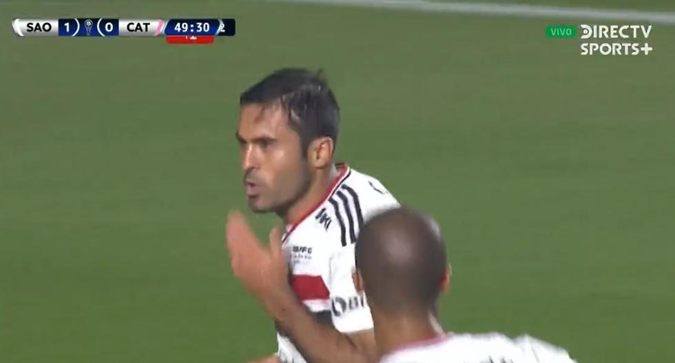 Gol de Sao Paulo: Éder anotó de penal el 2-0 sobre U. Católica en la Sudamericana 