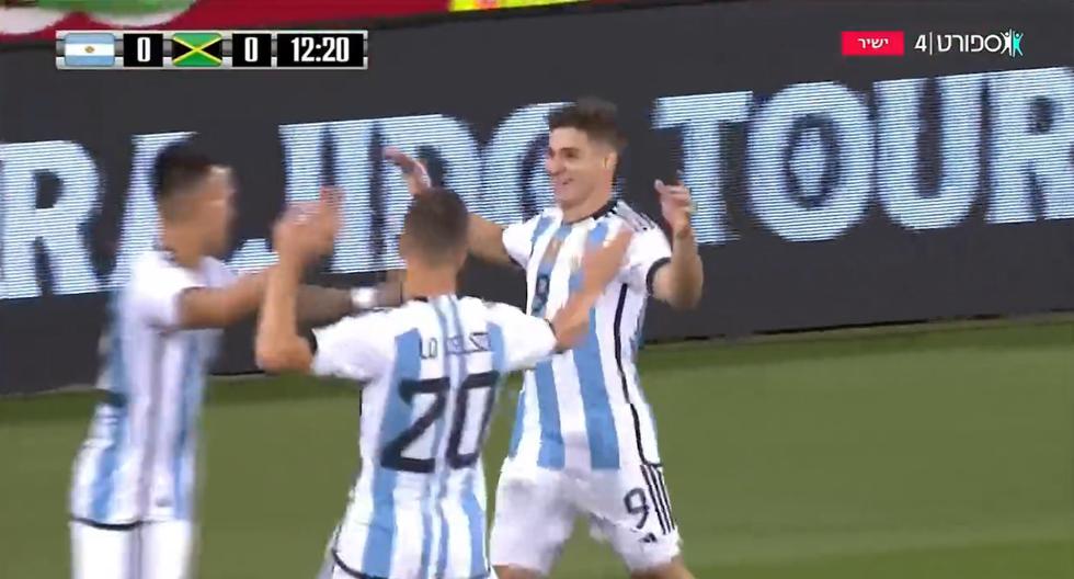 Gol de Julián Álvarez con Argentina: anotó el 1-0 ante Jamaica en amistoso 