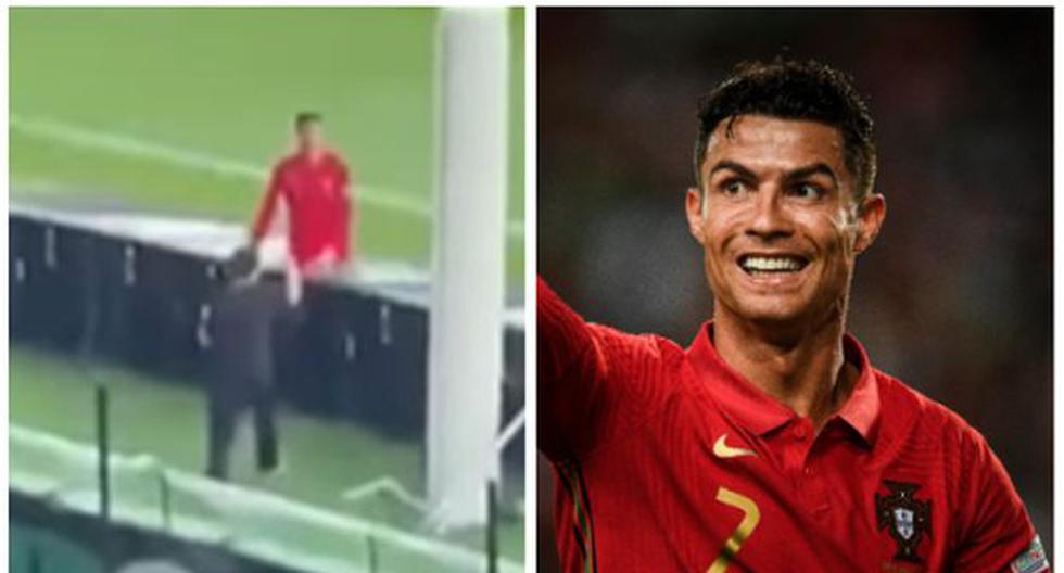 Imperdible reacción del niño: Cristiano Ronaldo emocionó a recogepelotas con lindo gesto 