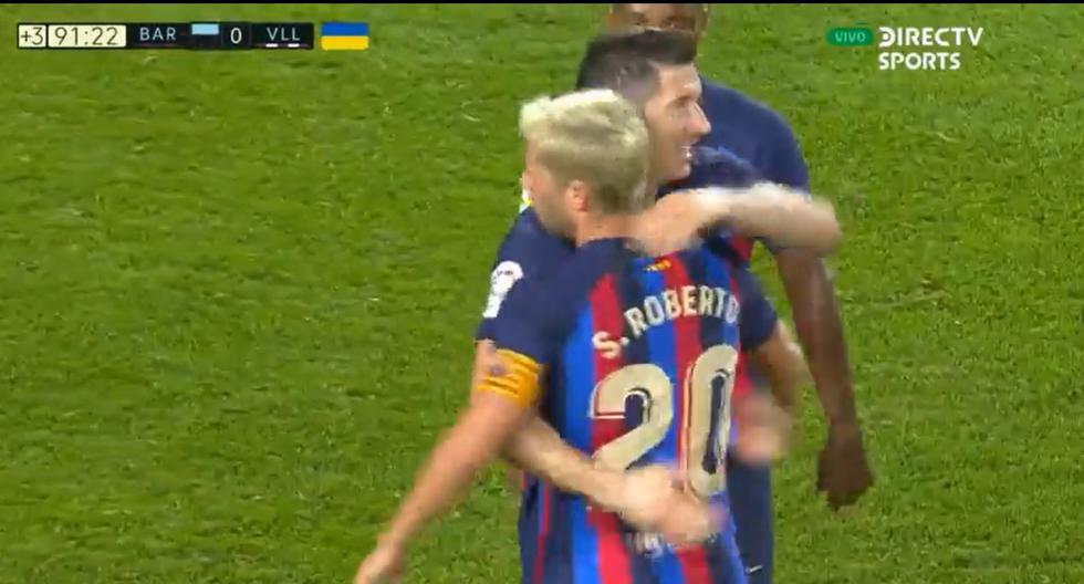 Gol de Sergi Roberto para el 4-0 del Barcelona vs. Real Valladolid en LaLiga 