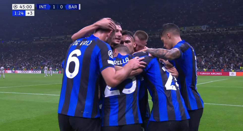 Gol del Inter de Milán: Calhanoglu anotó el 1-0 sobre Barcelona en Champions 