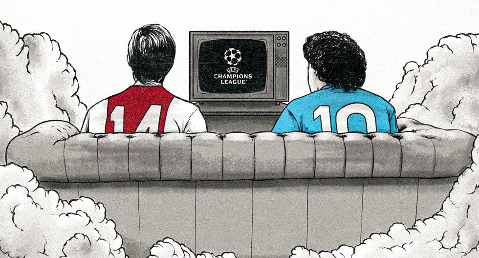 En recuerdo de Cruyff y Maradona: la “legendaria” publicación de Ajax que chocará ante Napoli