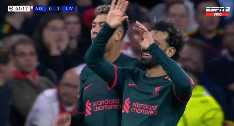 Sutileza de definición: el gol de Salah para el 1-0 de Liverpool sobre Ajax en Champions League 