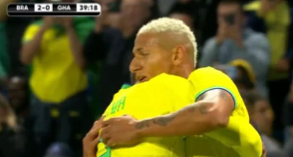 Dos asistencias de Neymar y doblete de Richarlison para el 3-0 de Brasil vs. Ghana 